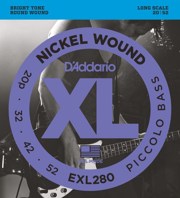 Hovedbilde D'addario EXL280 El-bass Piccolo Nickel Wound 020-052