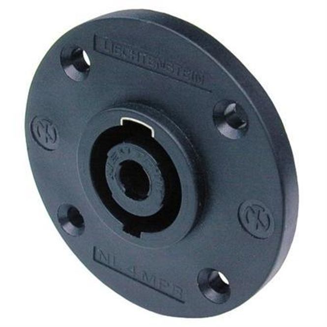 Hovedbilde Neutrik NL4MPR Speakon 4P chassi, stor flens