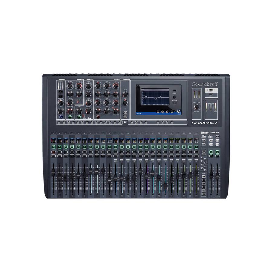 Soundcraft SI IMPACT, digitalmikser, 32 kanaler, Lexicon FX, MADI/USB kort