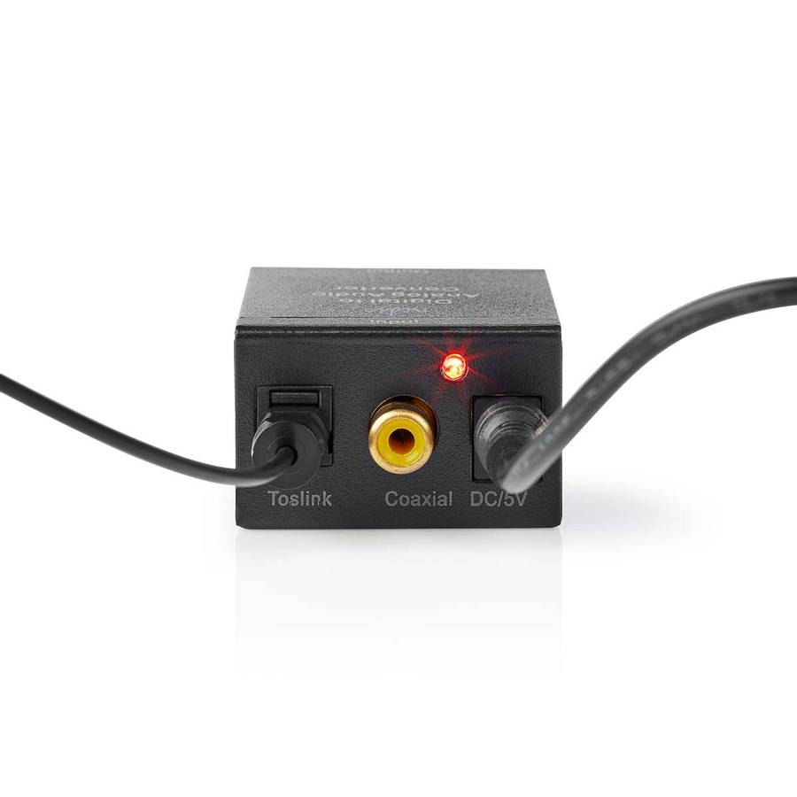 Nedis Digital til analog konverter, TosLink- / S/PDIF til Phono / AUX-3,5 mm