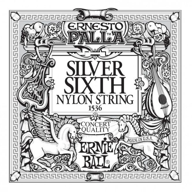 Hovedbilde Ernie Ball EB-1536 Silver Sixth, Nylon Streng, Løs .E6