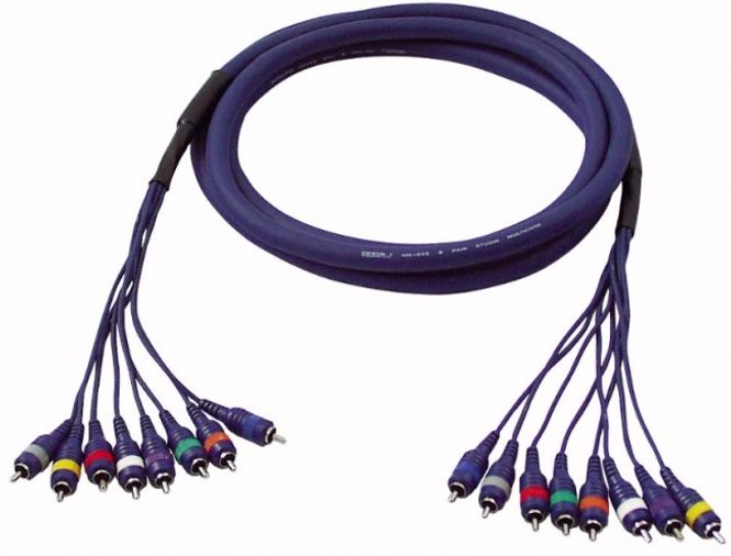Hovedbilde Astel MTRR8-20. 8 kanals multikabel. Phono til Phono. 6M