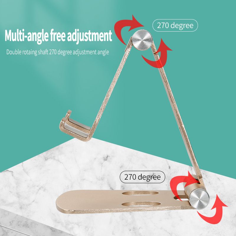 SLX-audio SLZ16B Sammenleggbar stativ i aluminium for Smartphone & Mini Tablets, Sort