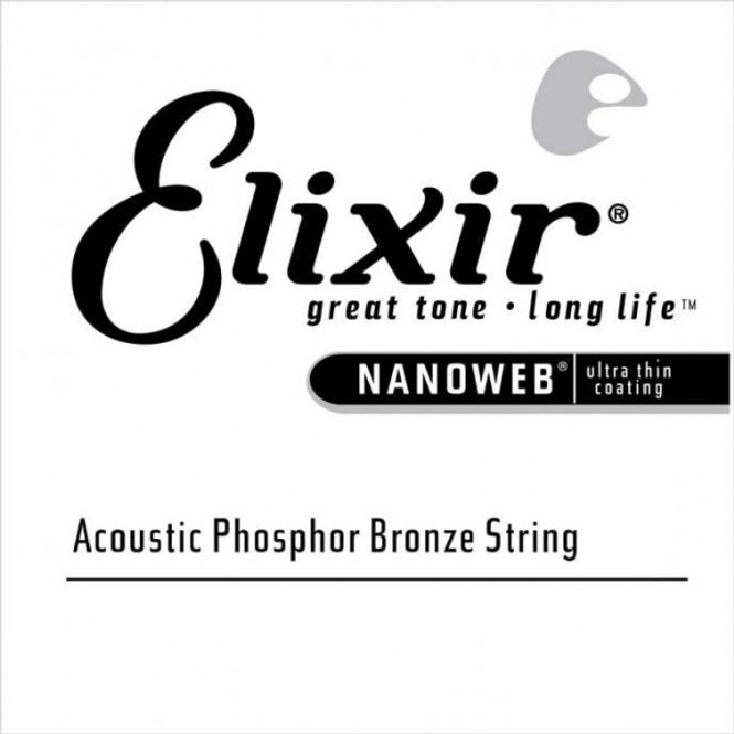 Hovedbilde ELIXIR Nanoweb Phosphor Bronze Single .022