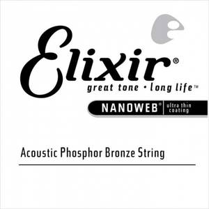 Hovedbilde ELIXIR Nanoweb Phosphor Bronze Single .026