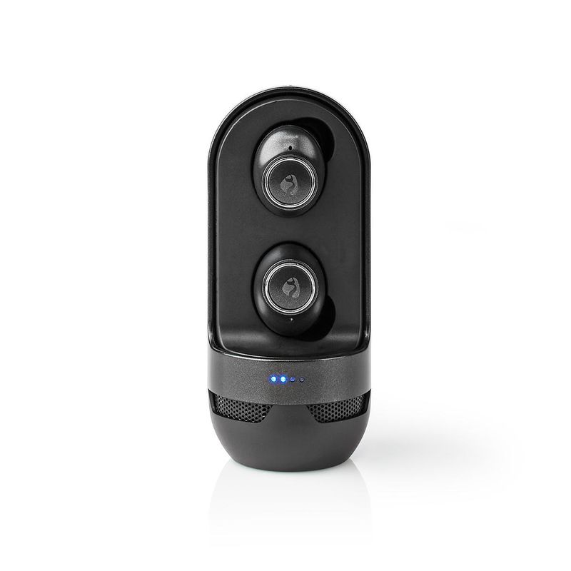 Nedis Bluetooth øreplugger m/ladeboks, mikrofon og høyttaler