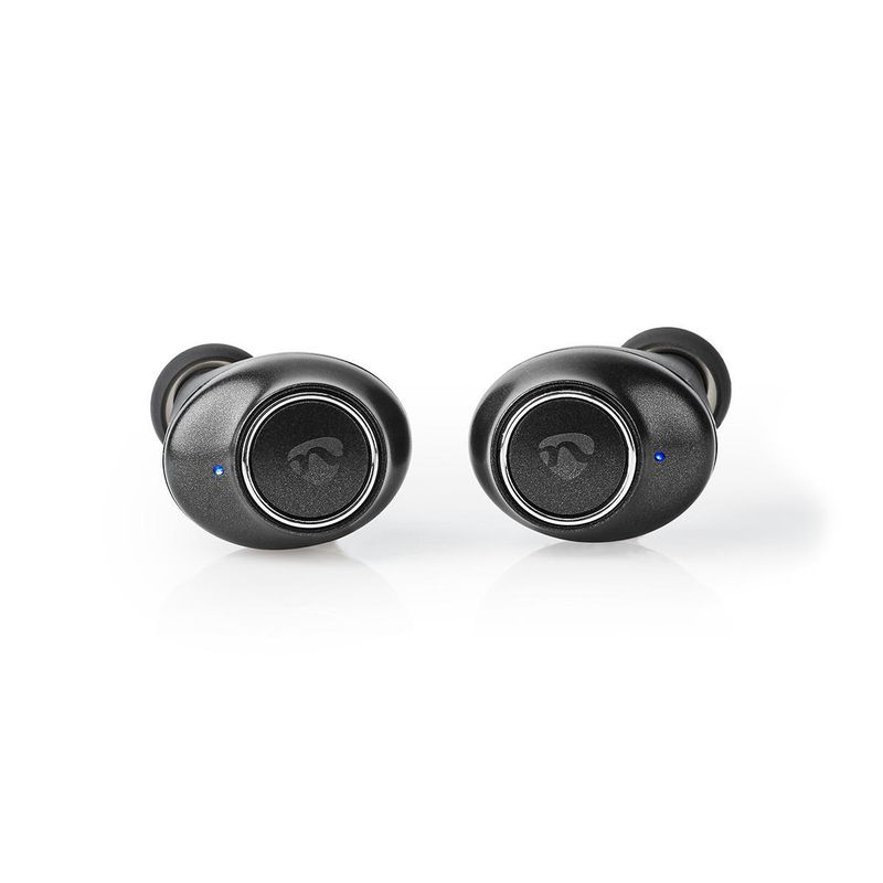 Nedis Bluetooth øreplugger m/ladeboks, mikrofon og høyttaler