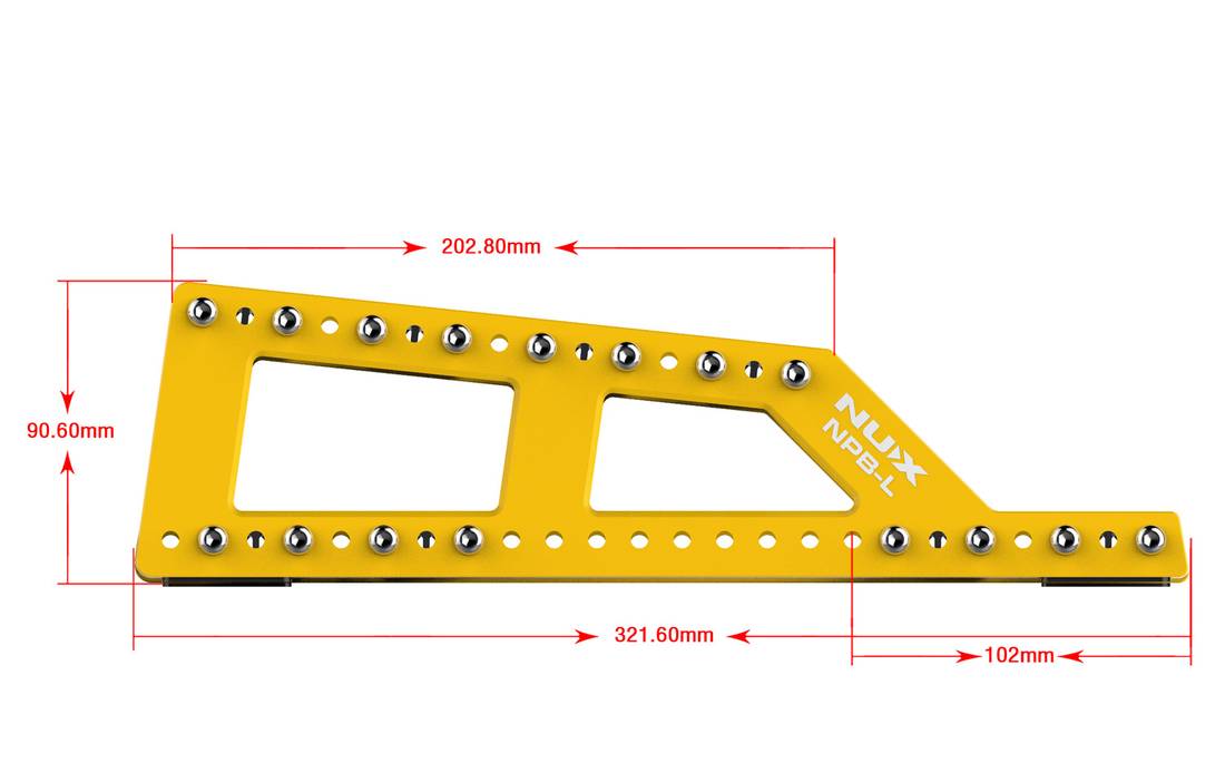NUX NPM-M Bumblebee Pedalboard w/Bag