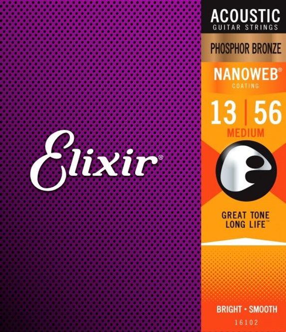 Hovedbilde Elixir 16102 Acoustic Phosphor Bronze NANOWEB 013-056
