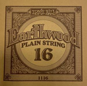 Hovedbilde Ernie Ball EB-1116 Earthwood Plain steel 016