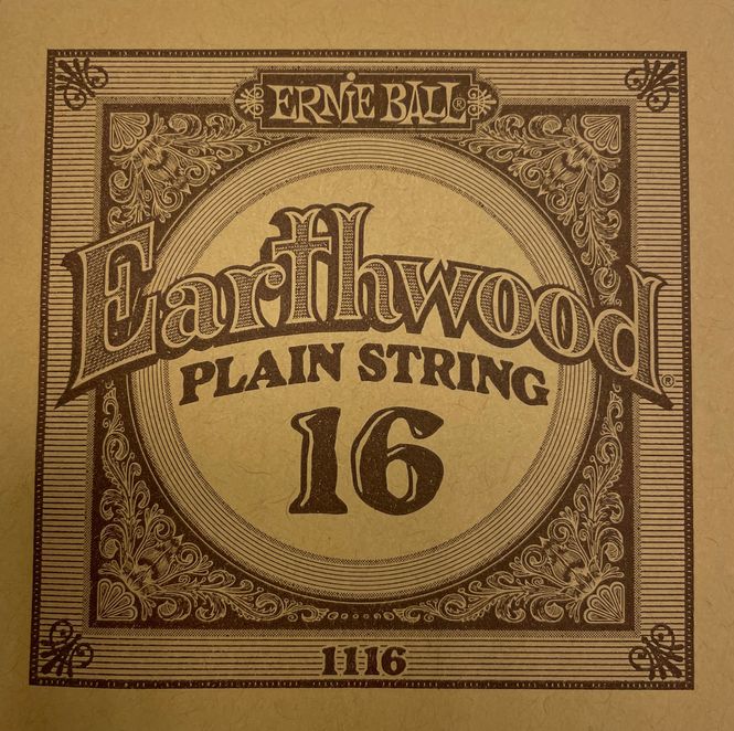Hovedbilde Ernie Ball EB-1116 Earthwood Plain steel 016