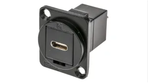 Hovedbilde RS PRO Chassi USB C-C panelkontakt USB 2.0 feed-through 