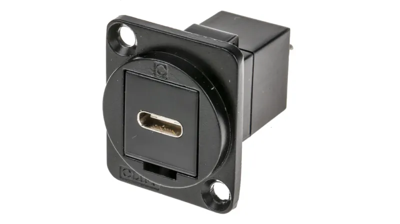 RS PRO Chassi USB C-C panelkontakt USB 2.0 feed-through 