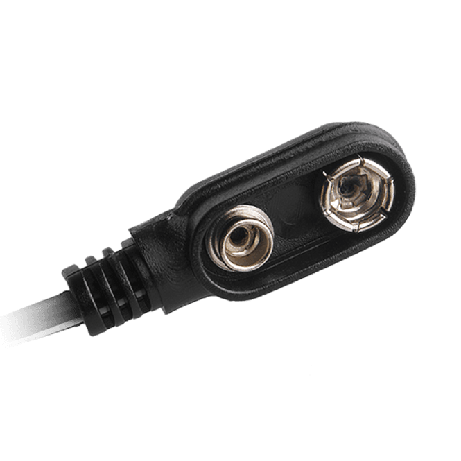Hovedbilde Cioks Type 6 - 9V battery clip, 50cm (black)