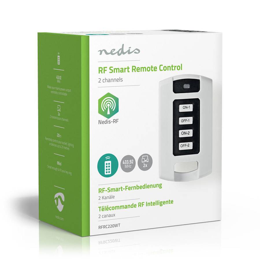 Nedis RF-fjernkontroll - 2 kanaler