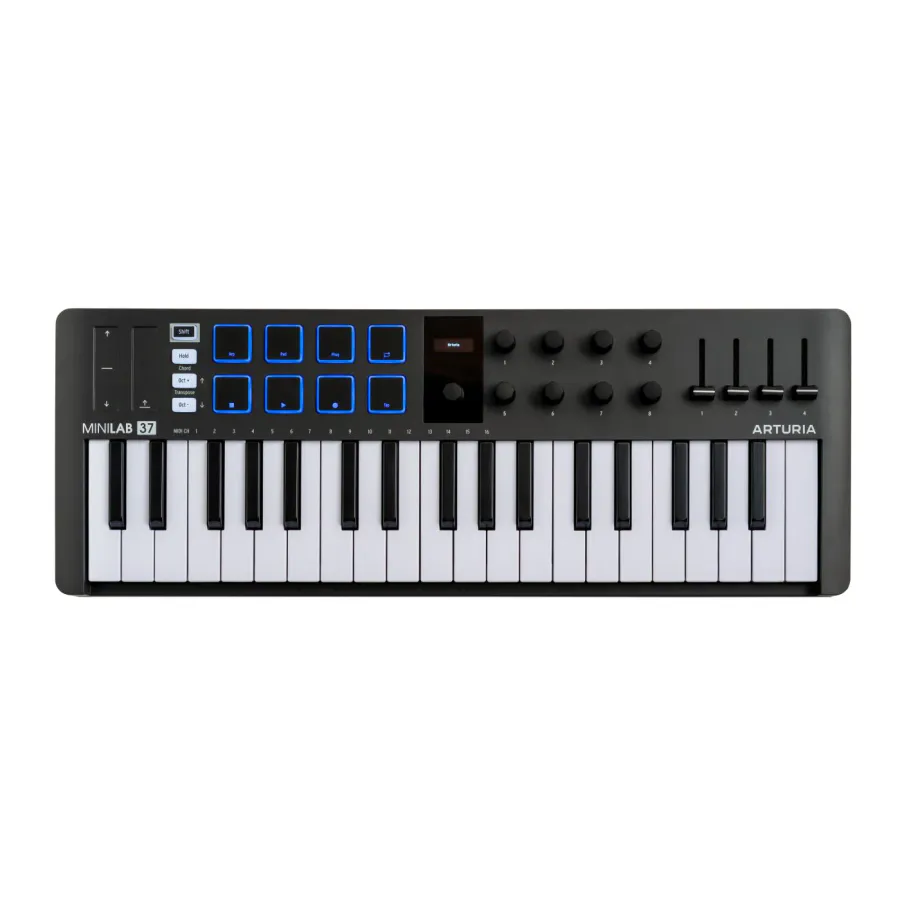 ARTURIA Minilab 37 USB / MIDI Controller Keyboard, Sort