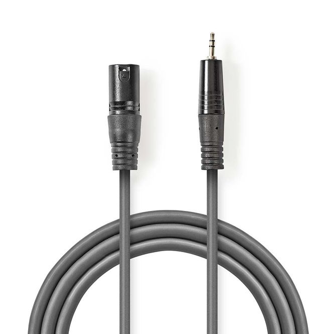 Hovedbilde Nedis Balansert lydkabel - XLR han / ministereo-jack, 1,5m
