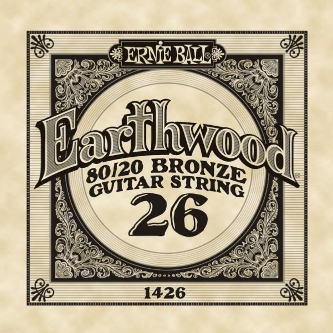 Hovedbilde Ernie Ball EB-1426 Earthwood 80/20 Bronze, løs streng .026