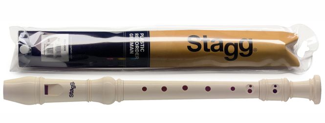 Hovedbilde Stagg REC-GER Sopran Blokkfløyte, Tysk Fingersetting, Cream Beige