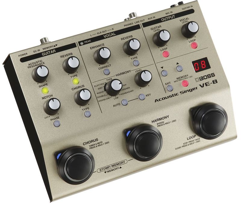 Boss VE-8 Acoustic Singer - BRUKT