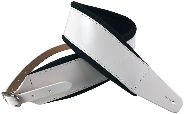 Hovedbilde Profile FPB04 Pro Italian Leather Guitar Strap White