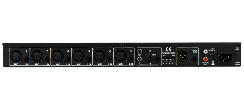 McLelland MCR-81X Rackmikser 8 kanaler