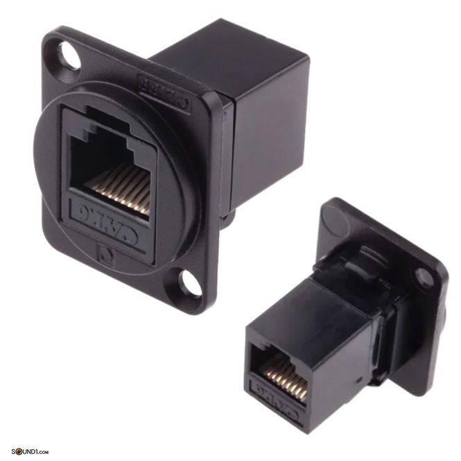 Hovedbilde RS PRO Cat6 RJ45 feedthrough chassiskontakt