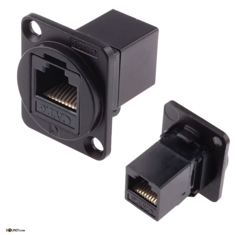 RS PRO Cat6 RJ45 feedthrough chassiskontakt