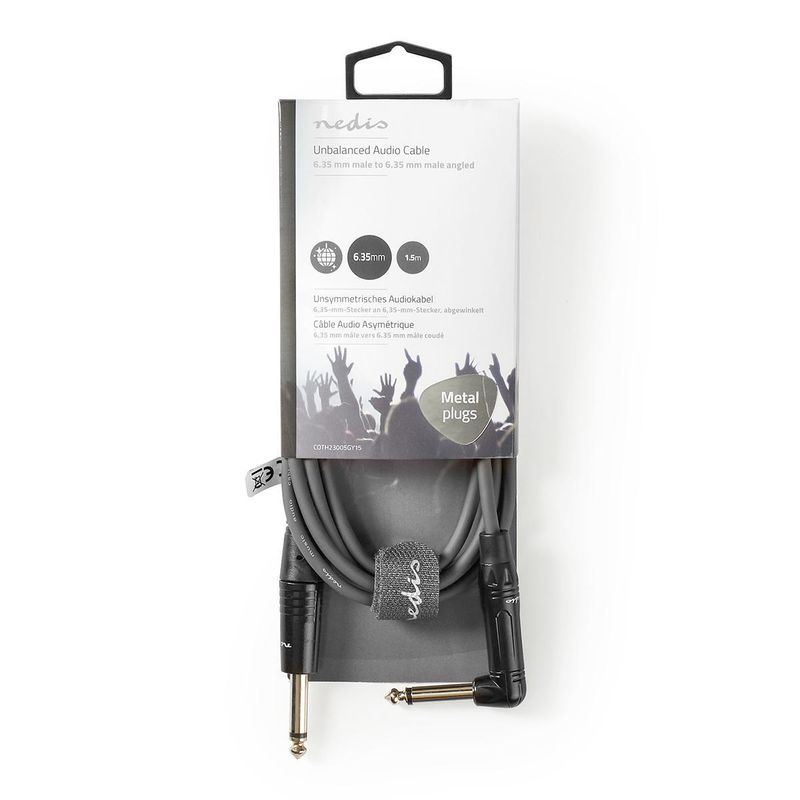 Nedis instrumentkabel Jack / Vinkel-Jack - 1,5 Meter