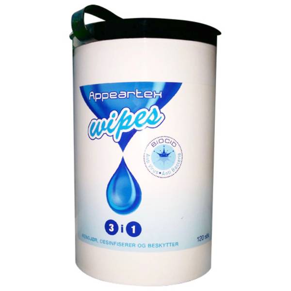 Appeartex desinfiserende Wipes for overflate 120 stk