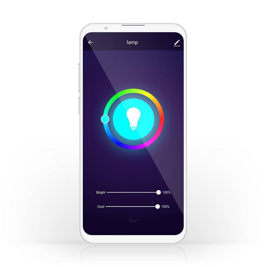 SmartLife E14 Full Color Wi-Fi pære, RGB / Varm Hvit, 4,5W, 350lm