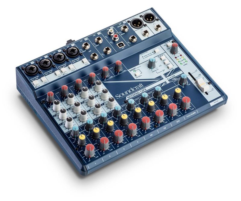 Soundcraft NOTEPAD 12FX, 4 Mik, 2 Stereo, USB, FX