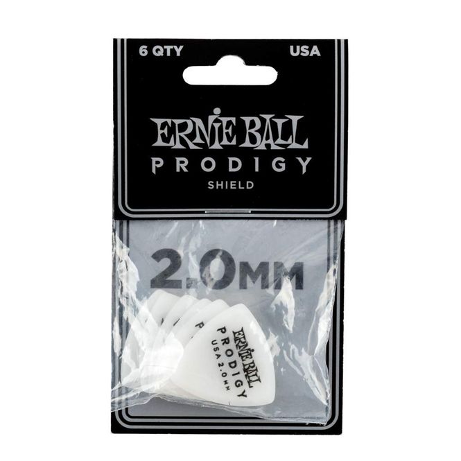 Hovedbilde Ernie Ball EB-9337 PRODIGY Plekter, Shield 2.0mm - 6 pack