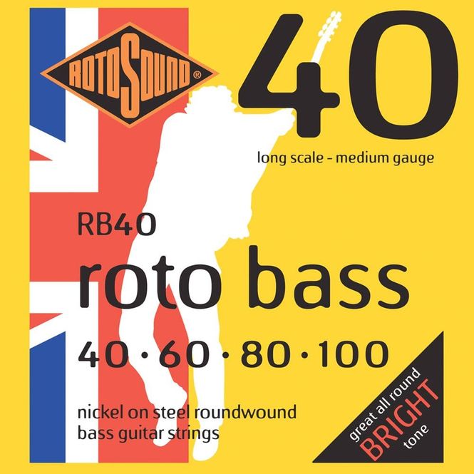 Hovedbilde Rotosound RB40 Nickel Unsilked 40-100