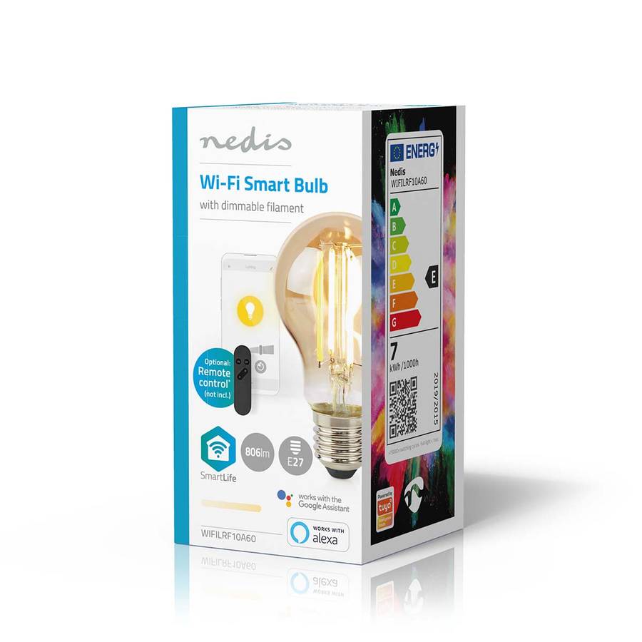 SmartLife E27 Wi-Fi LED lyspære, 7W - WIFILRF10A60