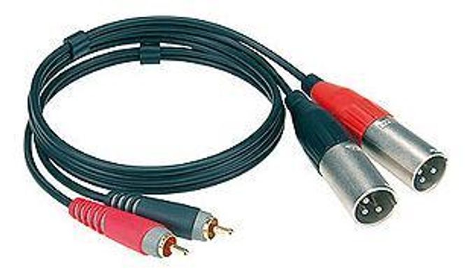 Hovedbilde Klotz AT-CM0300, 2X Phono RCA til 2X XLR Han Twin 3M
