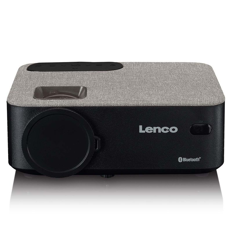 Lenco HD 720P LCD-projektor med Bluetooth grå, 4000 lumen, Full HD 1080P