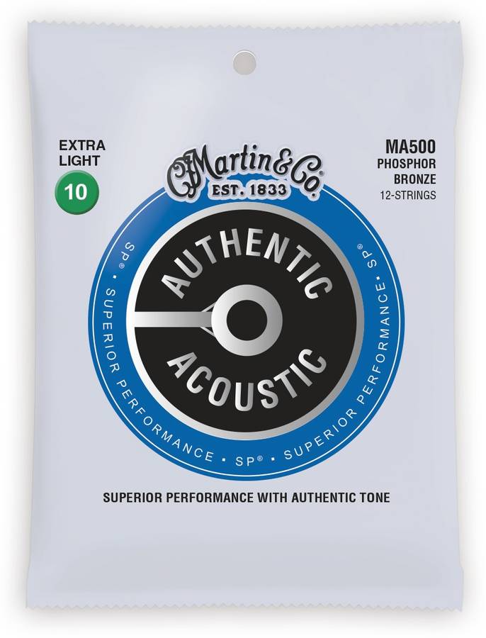 Martin SP MA500 Extra Light, 92/8 Phosphor Bronze, 12-str., 10-47