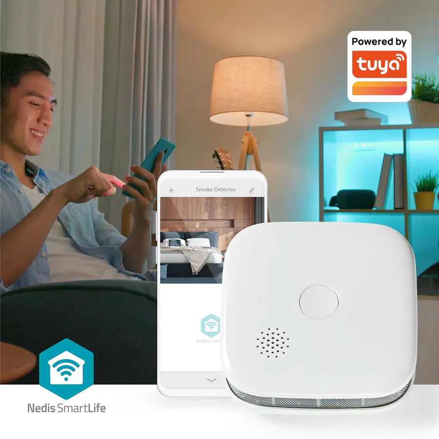 SmartLife Wi-Fi røykvarsler 3-pak, Fotoelektrisk detektor