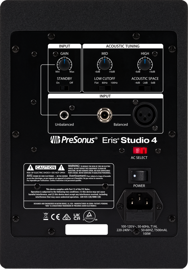 PreSonus Eris Studio 4 aktiv studiomonitor (stk.)