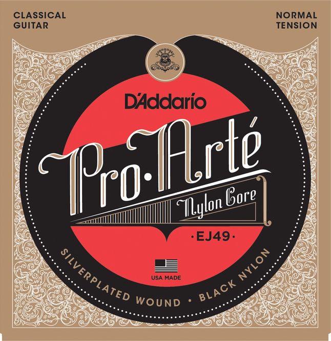 Hovedbilde D'addario EJ49 Classic Pro Arté Silver/Black Normal
