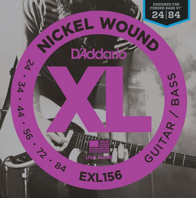 Hovedbilde D'addario EXL156 El-gitar/bas Fender VI 024-084