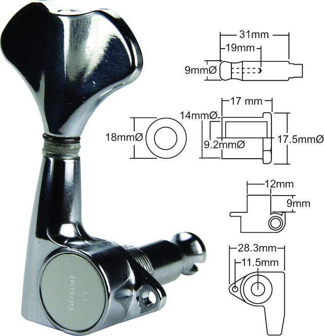 Hovedbilde Gotoh BG707C Bassmekanikk 2L2R