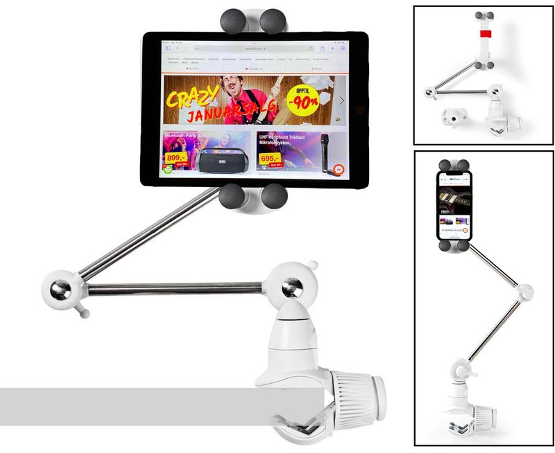 Nedis universal-holder for nettbrett og smarttelefon, 4-12