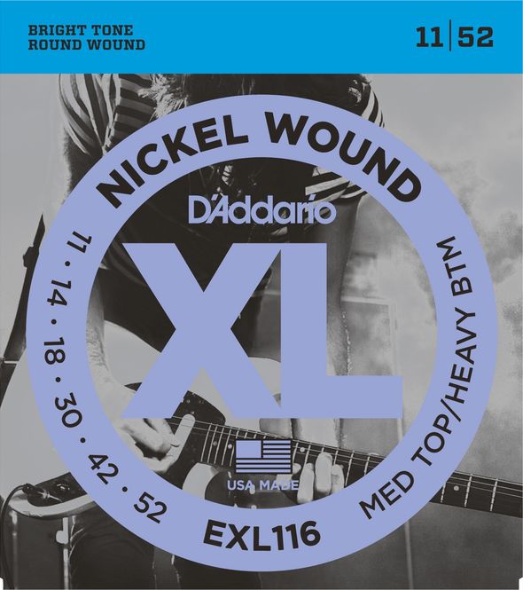 Hovedbilde D'addario EXL116 El-gitar Nickel Wound 011-052 (Drop-tuning)
