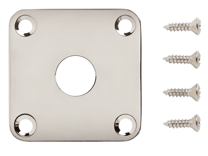 Hovedbilde Gibson JP-040 jack plate for Les Paul, Nikkel