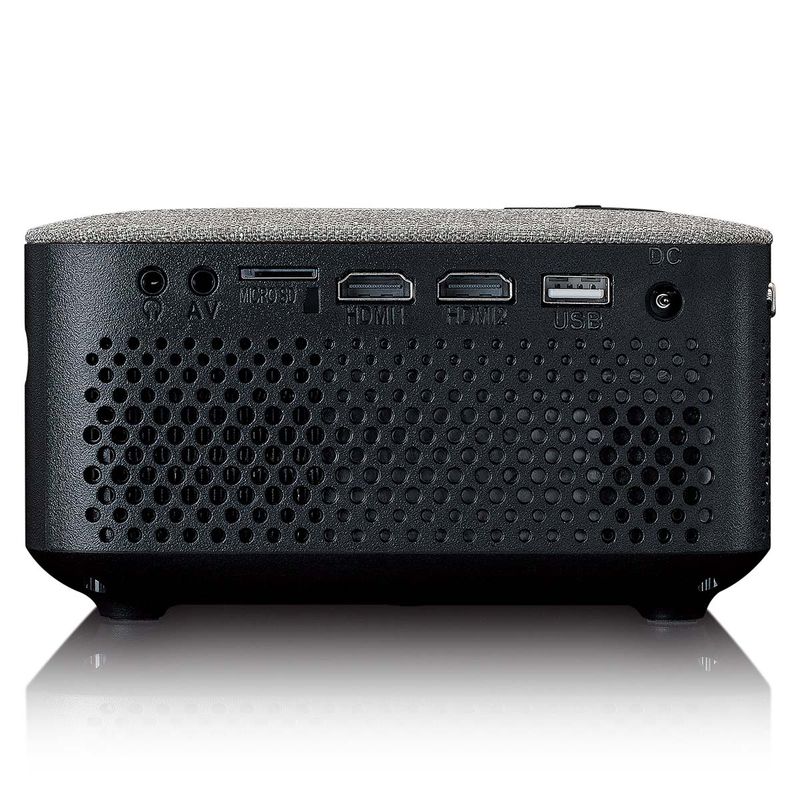 Lenco HD 720P LCD-projektor med Bluetooth grå, 4000 lumen, Full HD 1080P