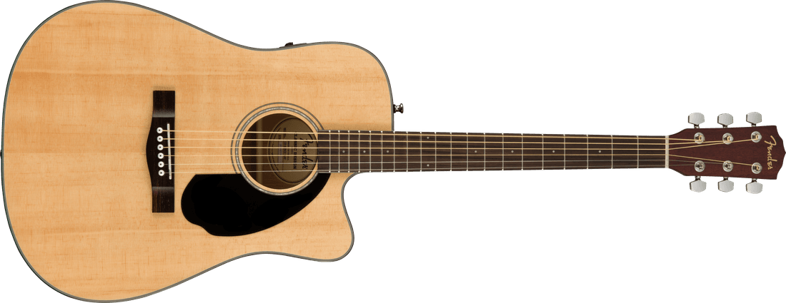 Fender CD-60SCE Dreadnought Acoustic, Natural