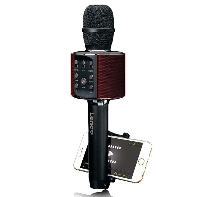 Hovedbilde Lenco BMC-090 Bluetooth Karaokemikrofon med høyttaler og belysning