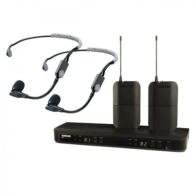 Hovedbilde Shure BLX188 Dual headset system med SM35 (823-832MHz)